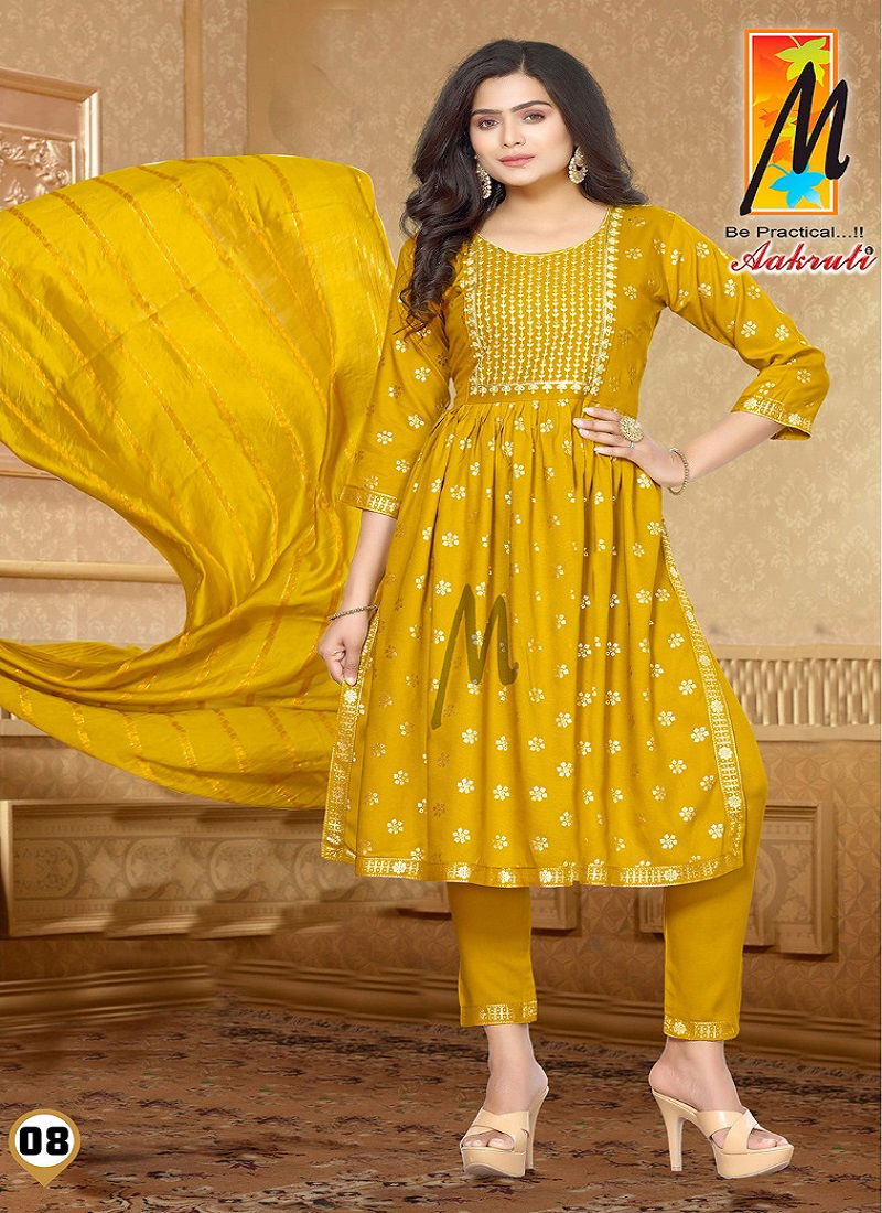 Aakruti By Master Readymade Printed Suits Catalog
